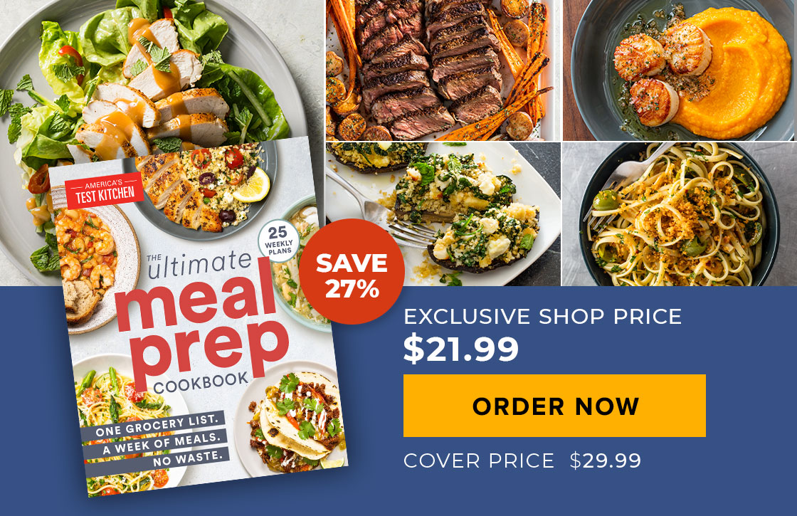 The Ultimate Meal-Prep Cookbook. Save 33%. Your Price: $19.99. Cover Price: $29.99. Order Now.